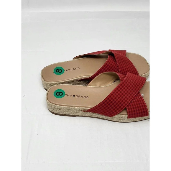 Lucky Brand Gayte Women's red Sandal size 8 - Picture 4 of 7